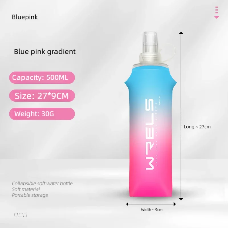 Folding TPU Soft Flask Water Bottle | Portable Hydration for Running