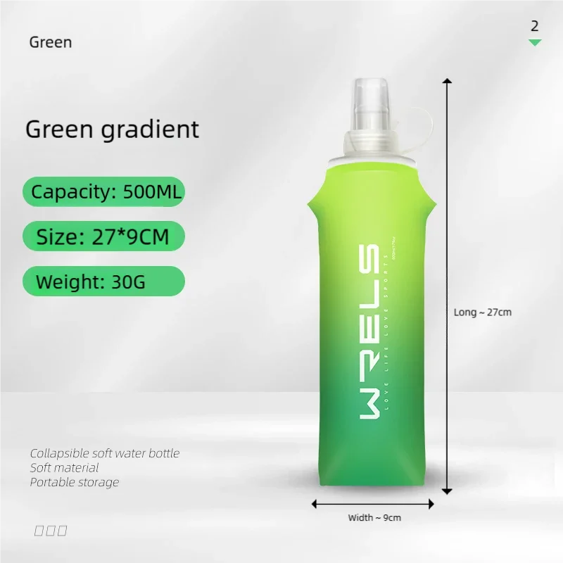 Folding TPU Soft Flask Water Bottle | Portable Hydration for Running