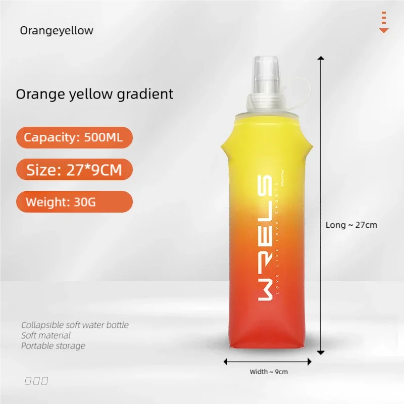 Folding TPU Soft Flask Water Bottle | Portable Hydration for Running